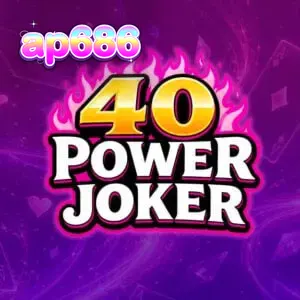 Tampilan visual slot 40 Power Joker dengan simbol buah klasik dan latar belakang galaksi